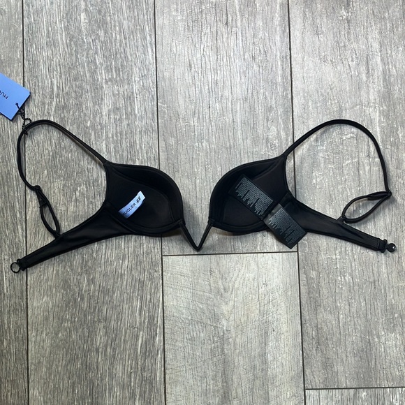 MUGLER X H&M Black Bikini Top size 2 - Picture 3 of 8